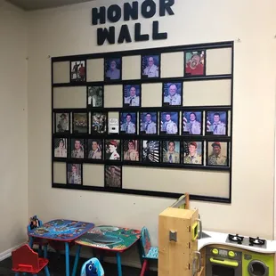 Honor wall