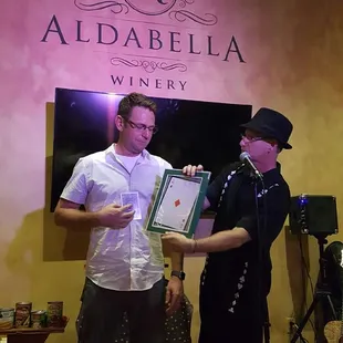 Performing at Aldabella Winery in Westlake