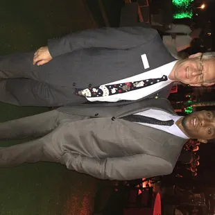 With Chadwick Boseman aka Black Panther and Jackie Robinson ("42")