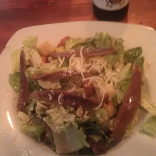 Small Caesar with Anchovies!!
