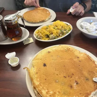 Blueberry Buttermilk Pancake Combo - blueberry + loaded potatoes