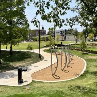 Musical area and water fountain