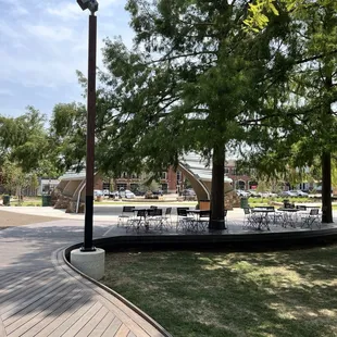 Picnic area and seating