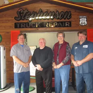 Joel, Dick, Vicki, and Adam Stephenson