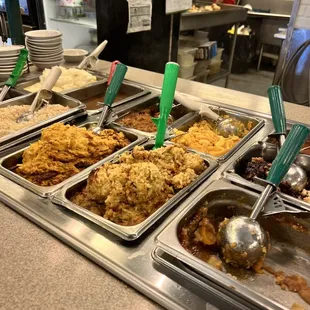 a variety of dishes