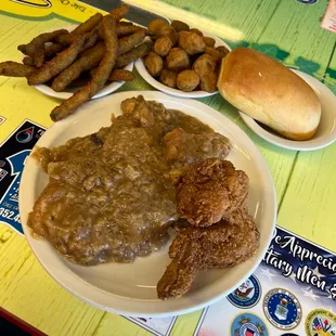 a plate of food