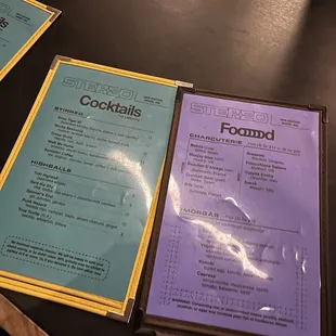 Menus