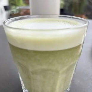 Matcha latte with oat