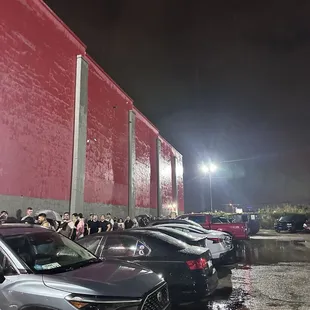 outside