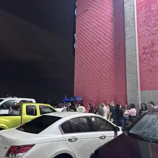 outside