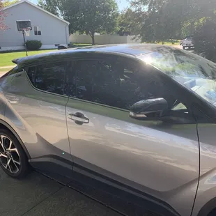 New window tint on my car