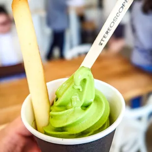 Matcha soft serve