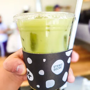 Strawberry matcha
