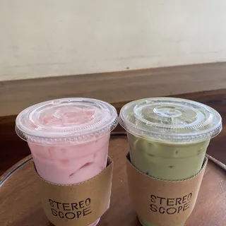 Sakura Matcha Milk