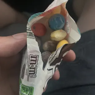 Moldy white chocolate M&amp;M's,