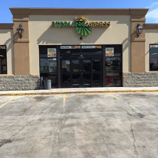 the front of the store