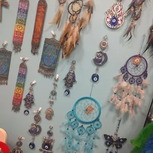 Dream catches and wall hangings