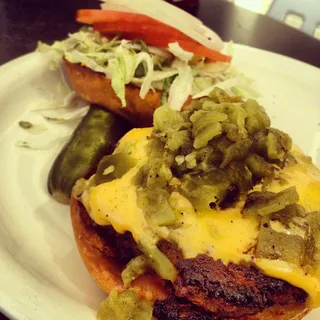 Green Chili Cheeseburger**