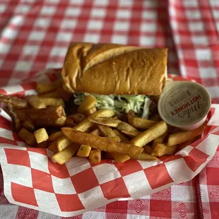The Duster with fries