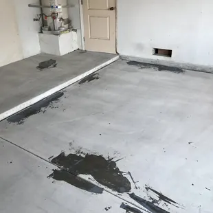 Drying then coating.