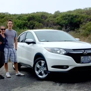 My wife and I with our new Honda HR-V EX with Leather seats. Very excited about it! Thanks you Ken Zaris!