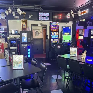 tables and arcade machines