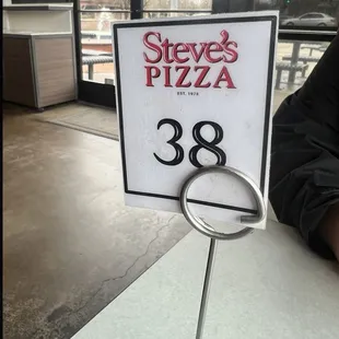 You get a number to your order.