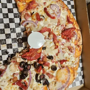 pizza, food