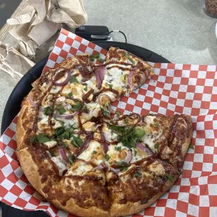 Buffalo BBQ Chicken Pizza