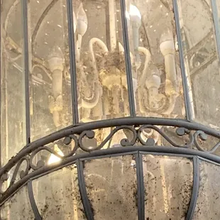 The light over the entrance