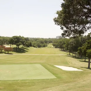 View of hole 9 from patio.