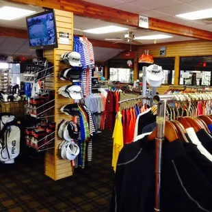 Pro shop is really well-stocked.