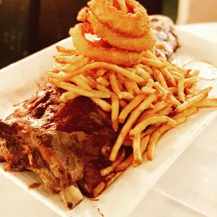 ribs, food, bbq ribs