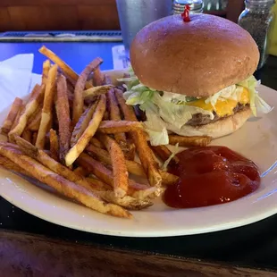 Lil fella and fries.