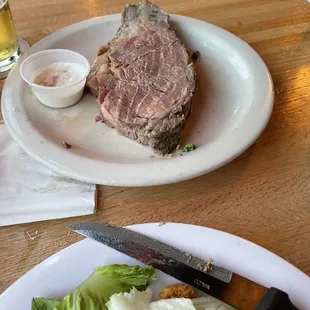 Second piece of prime rib was a medium rare