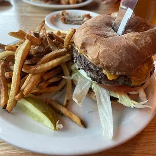 All American cheese burger