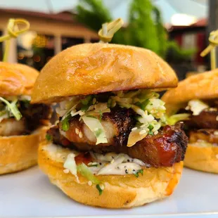 Pork belly sliders