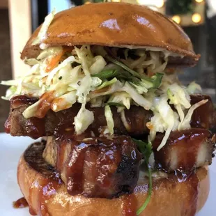 Pork belly sliders