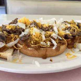 Chili Size (with added onions and cheese)