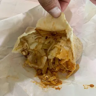 Chorizo and Egg Burrito