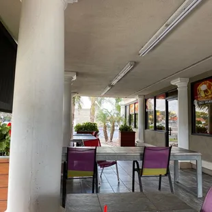 Outdoor patio with nice breeze