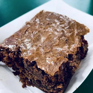 a piece of brownie