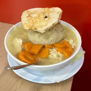 Chicken Soup with Noodles &amp; Matzoh Ball