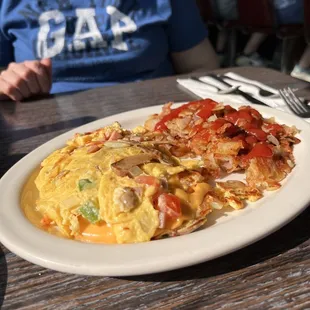 a plate of food on a table