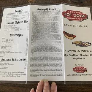 Menu back