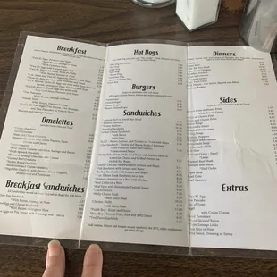 Menu front