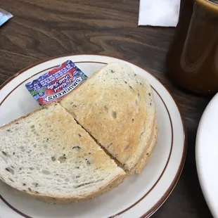 Rye toast