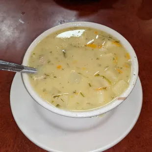 Dill pickle soup