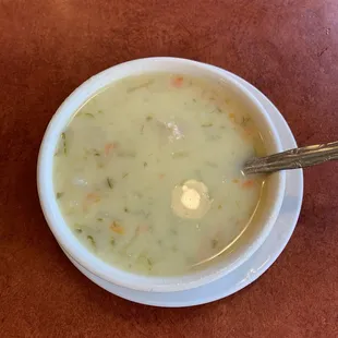 Dill Pickle Soup. Excellent!