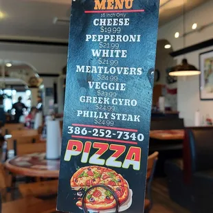 I believe the pizza comes from another location but you can order it and eat it here